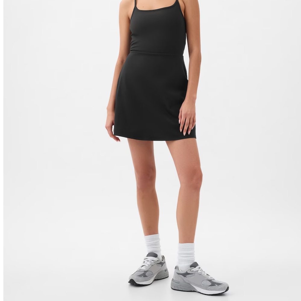 GapFit Black Athletic Spaghetti Strap Sundress